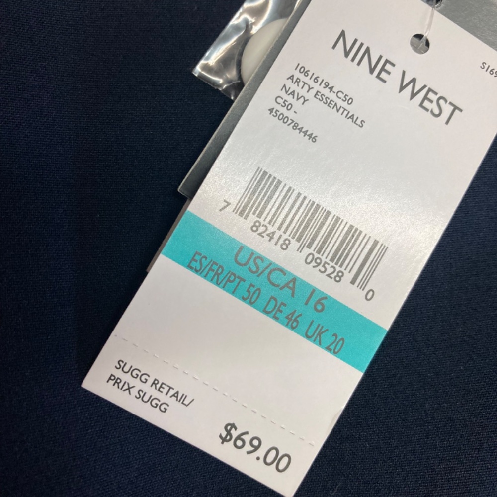NWT Nine West Navy Skirt - Picture 3 of 8